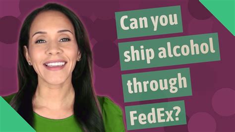 can you ship alcohol fedex.